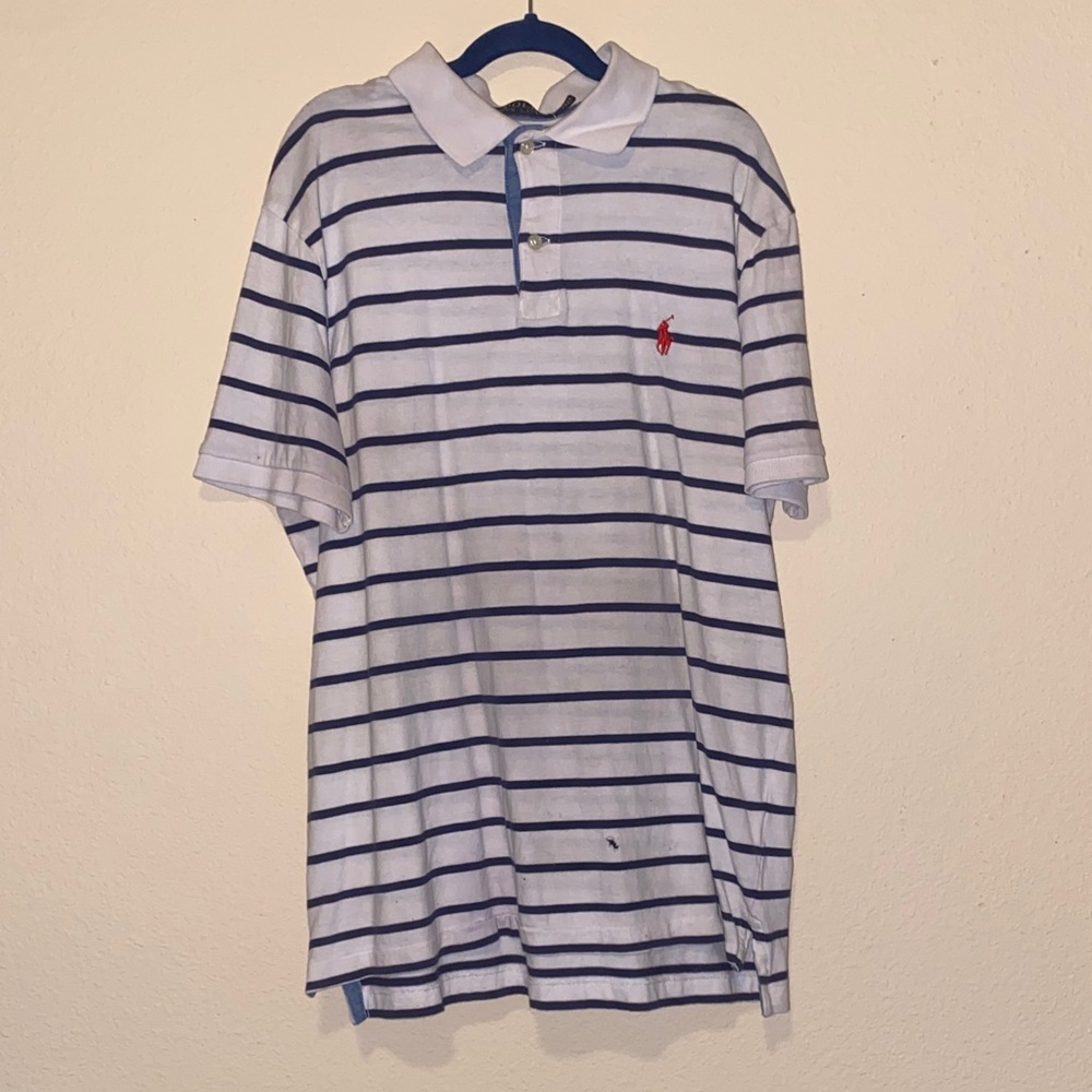 Polo by Ralph Lauren White and Blue Striped Shirt